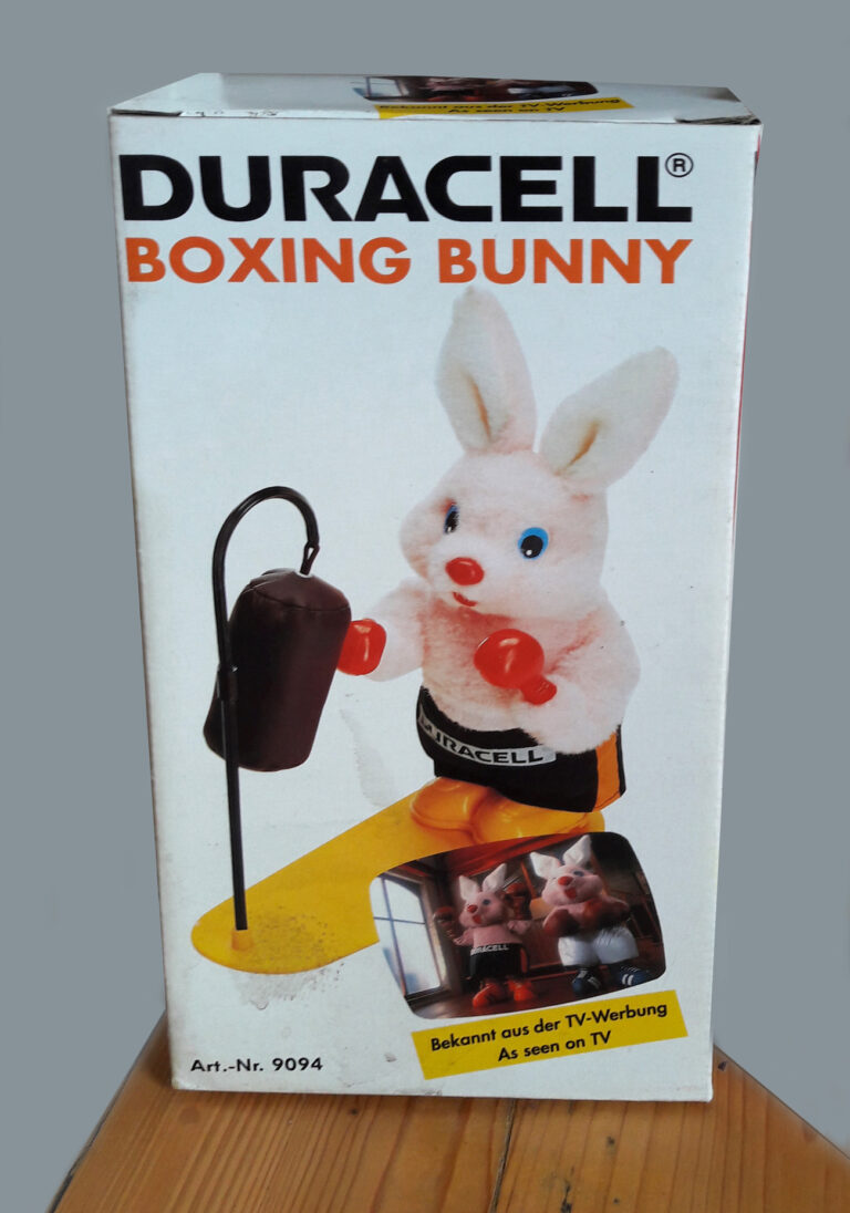 duracell hase boxing bunny schachtel