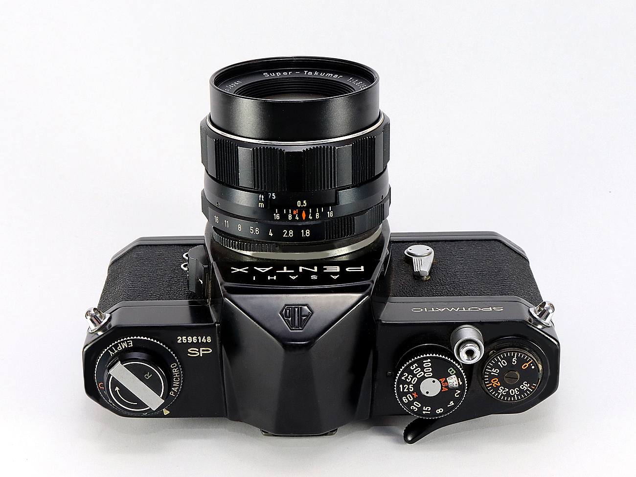 安い価格【良品】PENTAX Spotmatic SP Black +55mm f1.8 フィルムカメラ