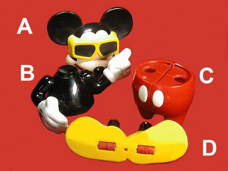 Mickey Mouse als Stereo Viewer