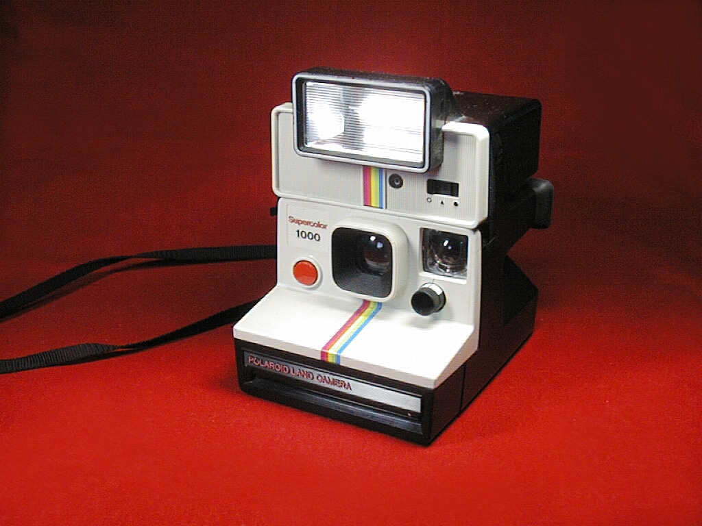 Polaroid Supercolor 1000 mit Blitzgerät