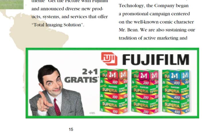 werbung fujicolor mr. bean 1999