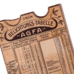 Agfa Belichtungs-Tabelle