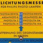 Philips Rechenscheibe für Blitzbirnchen