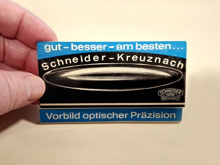 Schneider-Kreuznach Streichhölzer