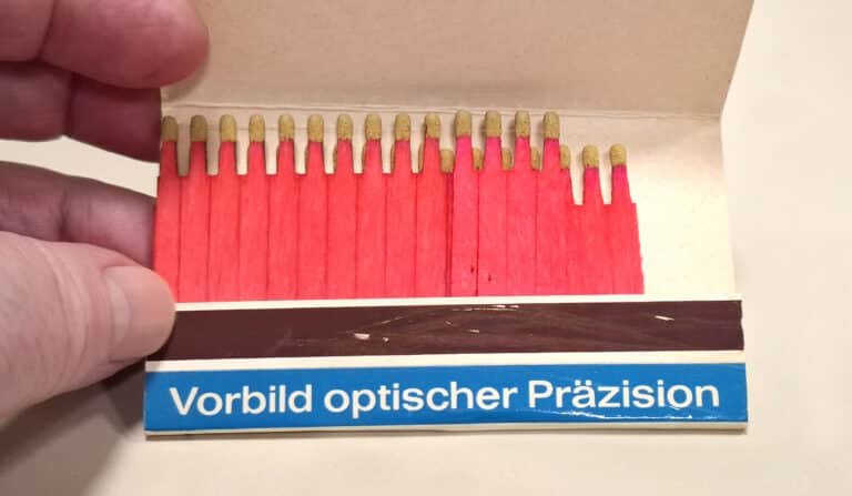 Schneider-Kreuznach Streichhölzer