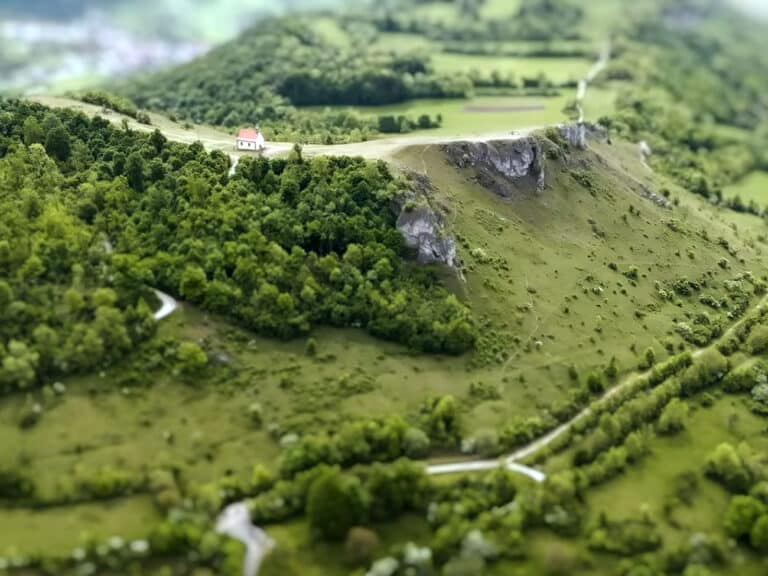 Das Walberla bei Ebermannstadt in der Fränkischen Schweiz.