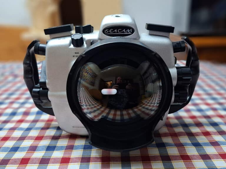 SEACAM Profi Silver Unterwassergehäuse für Nikon F 5