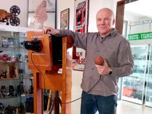 Brückner Atelierkamera mit Gabelstativ