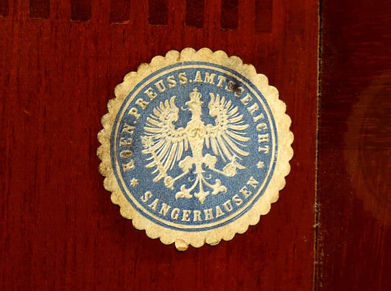 Siegelmarke Königliches Amtsgericht Sangershausen