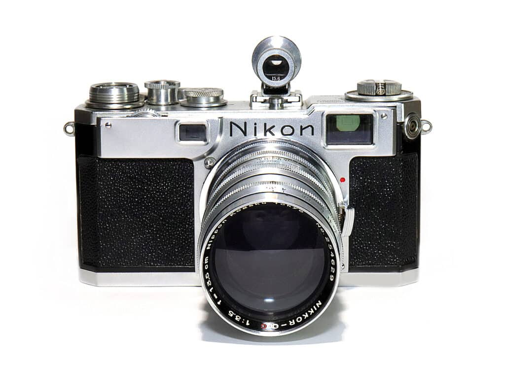 Nikon S 2 mit Tele 1:3,5/13,5 cm