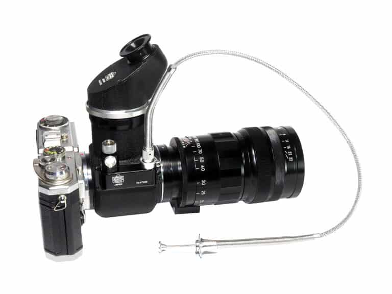 Nikon SP mit Reflex Housing und Nikkor-Q 1:4/25 cm