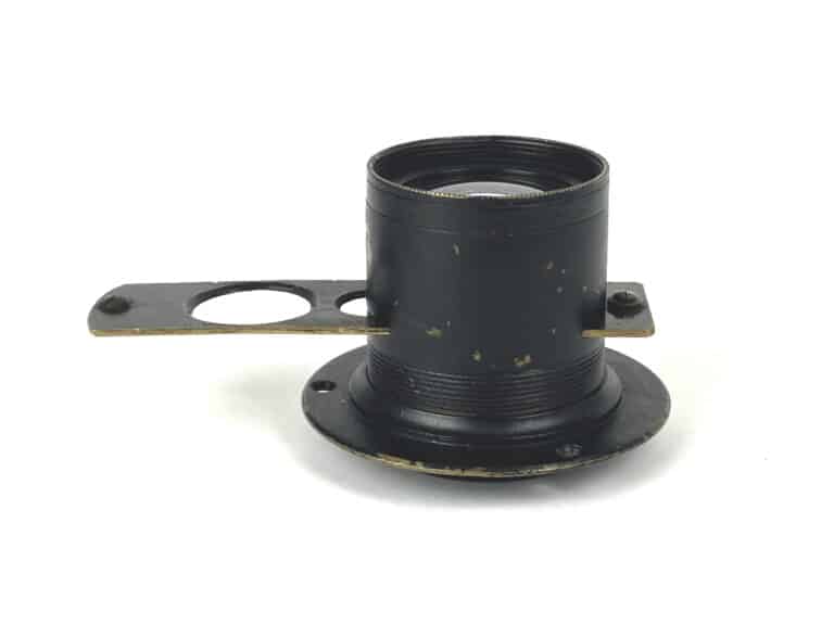 Messingobjektiv mitz Steckblende 120 mm