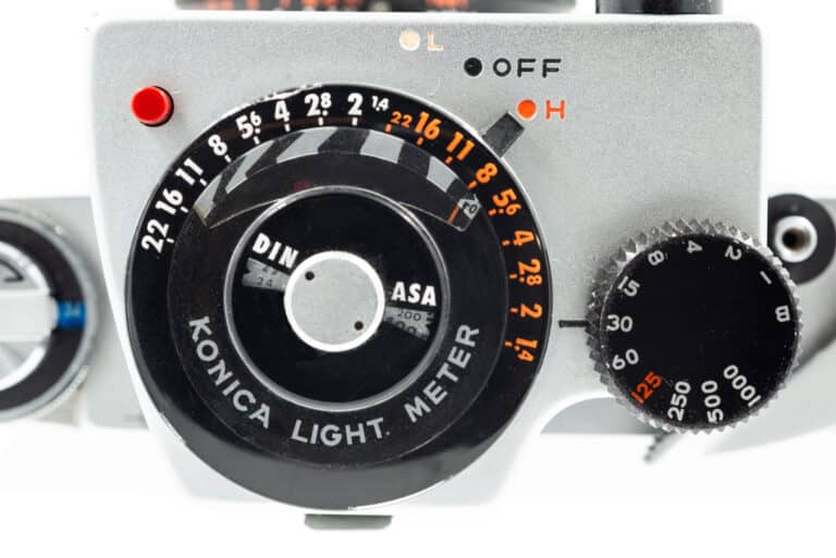 Konica FS mit Konica Light Meter