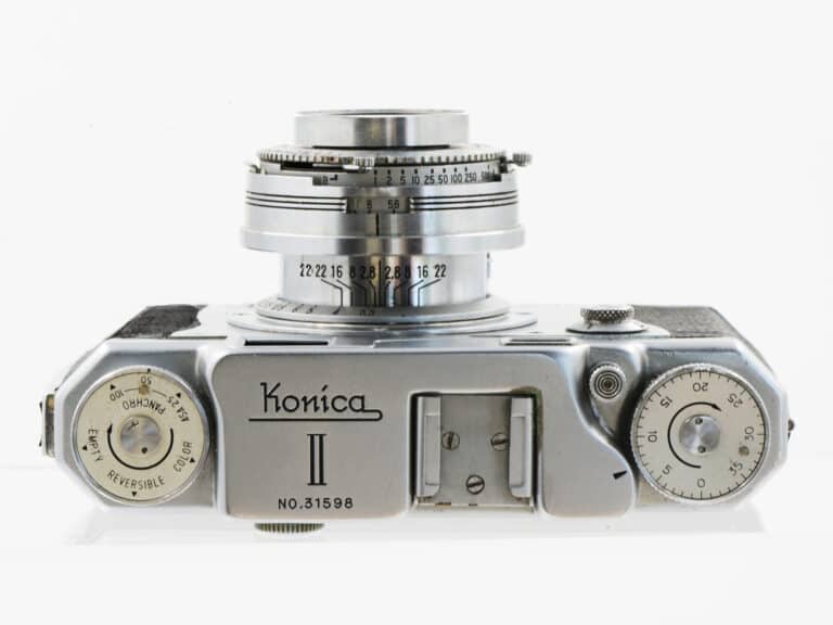 Konishiroku Konica II Oberseite